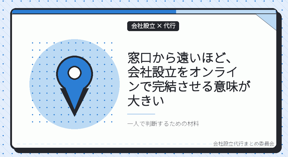 大阪の一人社長は、会社設立の代行をオンラインで完結できる｜南河内・泉州から窓口まで出向かなくていい理由